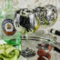 plymouth gin with 2 glasses of English woodland animals wild boar