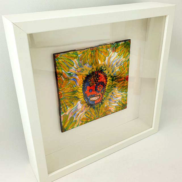 6 inch Framed Tile 'Smile Noon'