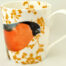 Bulfinch Christmas mug with golden holly