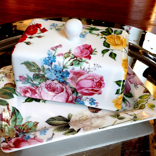 Rosie Posie Butter Dish - Image 3