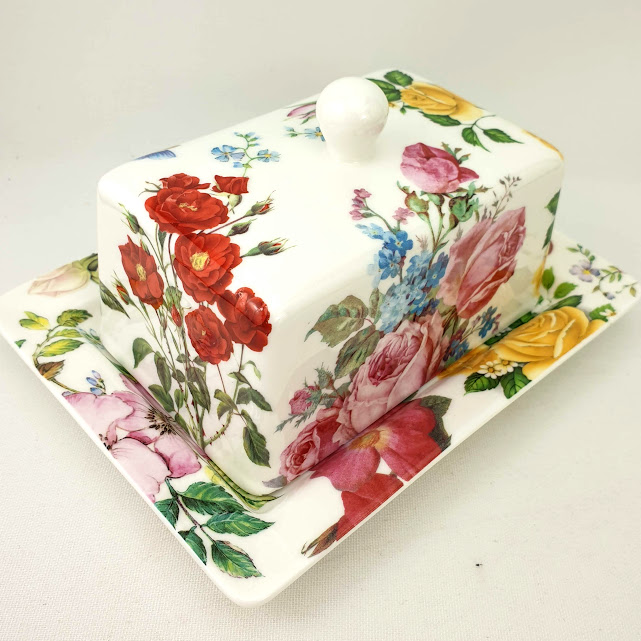 Rosie Posie Butter Dish - Image 4